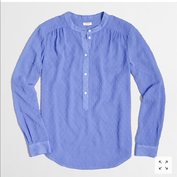 J. Crew Tops - J Crew periwinkle button blouse